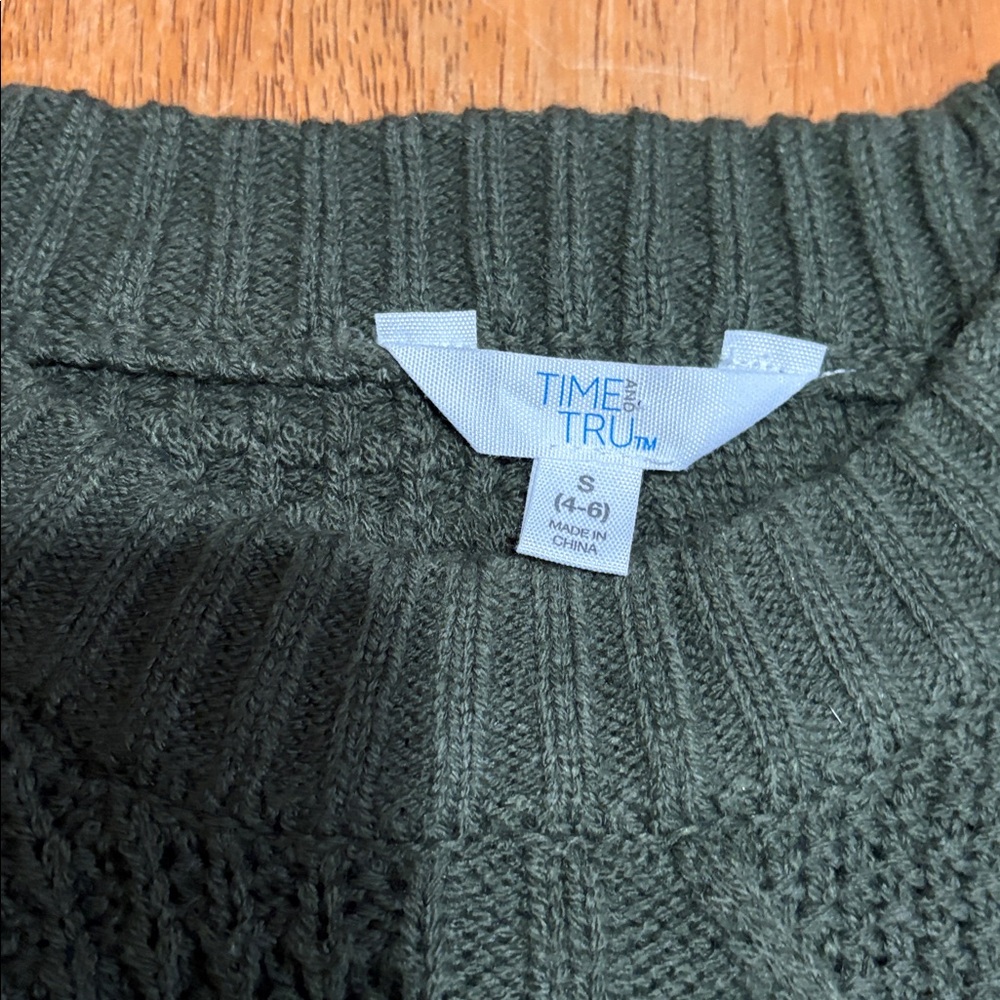 NWT TIME &TRU CABLE KNIT SWEATER - Picture 3 of 8
